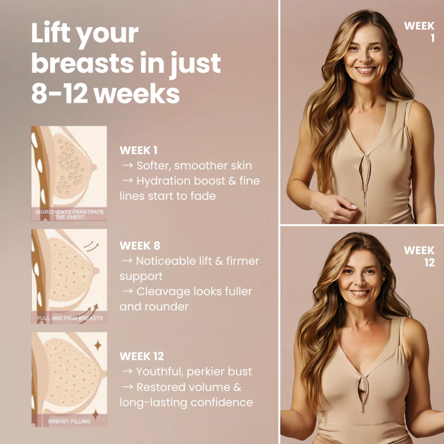 Bust Lift Oil - Naturally Lifted, Fuller Bust